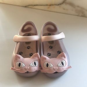 Mini Melissa Light Pink Cat Mary Janes